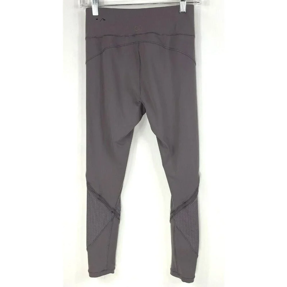 CALIA by Carrie Underwood Leggings Size Small Gray Taupe Essential Mesh 7/8 Yoga